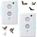 2026 Ultrasonic Bird Repellent Devices Bird Repeller Outdoor Bird Deterrents Plug in Pigeon Repellent Indoor Woodpecker Goose Deterrent to Keep Birds Away from Rooftops Porch Balconies Attic