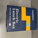 TRAVELISIMO Electric Lunch Box for Adults 80W Heated Lunch Box For Men 1.5L Stainless Steel Portable Food Warmer, 12/24/110V Electric Food Warmers for Travel & Work, Loncheras Para Hombres de Trabajo (Dark Green)