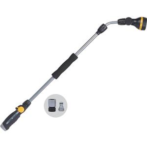 Melnor 65145AMZ RelaxGrip 8-Pattern Pivoting-Head QuickConnects Extension Wand, Black/Yellow