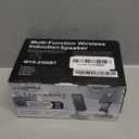 Hupoaf Adjustable Cell Phone Stand with Wireless Induction Bluetooth Speaker, HD Surround Sound for Home and Outdoors, Compatible with iPhone/iPad/Samsung Galaxy, Popular Gifts for Men Women Dad Mom