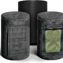Black 600D Weatherproof Speaker Cover Custom Fit for Sonos Era100 Bluetooth Speaker with SoundFlap 