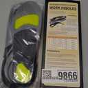 Work Insoles for Standing All Day, 200+lbs Heavy Duty High Arch Support Inserts, Foot Pain Relief for Plantar Fasciitis, Anti Fatigue,Work Boot Shoe Insoles Men Women, Size: M(Men's 8-9/ Women's 9-10)--275mm