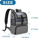 CURMIO Portable Oxygen Concentrator Backpack Compatible with Rhythm Healthcare P2/P2-E6/P2-E7, Empty POC Bag with Breathable Mesh Panels, Bottom Pocket for Charger, Cannula and Battery, Bag Only