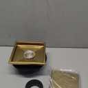 WEBANG 6 Inch Square Shower Drain Gold Floor Drain with Flange Reversible 2-in-1 Cover Tile Insert Grate Removable SUS304 Stainless Steel CUPC Certified Brushed Gold