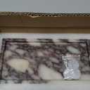 100% Natural Luxury Calaccata Viola Marble Small Hand Towel Tray Holder Organizer, Makeup Bathroom Holder