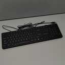 Perixx PERIBOARD-317 Wired Backlit USB Keyboard, Big Print Letter with White Illuminated LED, US English Layout,Black