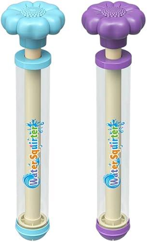 Firework Water Gun,Couples Romantic Firework Style Water Guns,Bulk High Pressure Pull-Out Waterguns for Bathing,Pool,Party Entertainment， Fireworks Water Gun（Blue and Purple) Set of 3