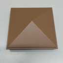 4x4 Aluminum Pyramid Post Caps for Actual 3.5" x 3.5" Wood Posts, Heavy-Duty Fence Post Caps Cover for Cedar Fence Deck Mailbox - Weatherproof, Rust-Resistant, Matte Black Finish-24 Pack