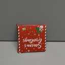 Funny Christmas Ornament for Tree, Wooden Xmas Ornament with Bows and Bead for Christmas Decoration, Wood Letter Hanging Ornament for Gift (Dear Santa Ive Been Good All Year, White Color)