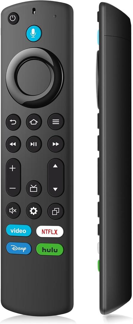 Replacement FireStick Remote for All Fire Smart TV, TV Cube(1st/2nd/3rd Gen), Stick 4K Max/4K (1st/2nd Gen), Stick (2nd/3rd Gen/Lite/HD), Smart TV 3rd Gen, for Insignia-Pioneer-TCL Series TVs (Remote with Hulu Button)