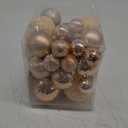 LANGXUN 36pcs Champagne Gold Christmas Tree Decorations Balls, Bolas De Navidad, 2025 Christmas Decor, Indoor Outdoor Shatterproof Christmas Ornaments, Xmas Party Wedding Supplies