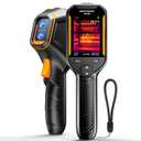 GH192 Thermal Imaging Camera 240X240 Super IR Resolution with 2MP Visual Camera and Fusion Imaging, 25Hz Handheld Thermal Imager with Alarm for Mechanical Maintenance Home HVAC Electrical Inspection