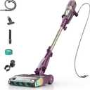 Shark POWERDETECT Ultra-Light Corded Stick Vacuum with DuoClean Technology, Self-Cleaning Brushroll for No Hair Wrap, Anti-Allergen Complete Seal, and Odor Neutralizer Technology, Purple, HZ4001AMZ