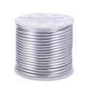 BENECREAT 9 Gauge Jewelry Craft Aluminum Wire 55 Feet Bendable Metal Sculpting Wire for Craft Floral Model Skeleton Making, Plant Gardening, Silver