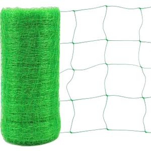 Toolazy Trellis Netting 47" x328' Green - Heavy Duty 6" Mesh Plant Support Net for Climbing Vegetables, Garden Trellis Roll for Tomato Cucumber Pea Bean Vine Grow Tent Scrog Hydroponic