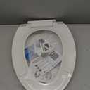 Elongated Toilet Seat Soft-Closing | Universal Fit for Standard Toilets | Thickened Durable PP Plastic with Quick Installation Hinge | Easy-Clean Surface (White)