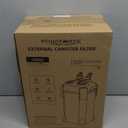 264GPH Canister Filter, 4-Stage External Aquarium Filter Ultra-Quiet Water Circulation Cleaning Machine with Media for Fish Tanks and Aquariums Up to 75 Gallons (264GPH) (Black)