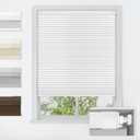 LazBlinds No Drill Cordless Cellular Shades, 35" W x 64" H, White