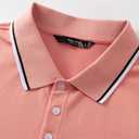 MagnaMan Slim Fit Short Sleeve Polo Shirts for Men - Cotton, Business Casual Stretch Shirt, Breathable Golf & Office Wear (M)