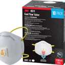 3M All-In-One Respirator, Best for Sanding, Fiberglass, Drywall, Painting, N95, Exhalation Valve Helps Direct Exhaled Air Downward, Relief From Dusts And Certain Particles, 10-Pack