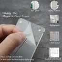 Magnetic Polaroid Picture Frame 3.5x4.25, Fridge Magnet Frame for Polaroid Now i-Type/600/SX-70/OneStep+/Instax Wide 300/200/210 Photo, Instant Photo Frame [6Packs 12Panels]