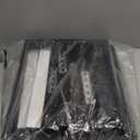 2 Pack Pull Out Cabinet Organizer With Raising Pad for Framed Cabinets,Expandable Width (13"-21") and Depth (17"-24"),3 Slide Rails Slide Out Drawers with Handle,No-Drill Roll Out Shelf,Black