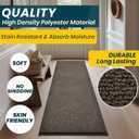 Washable Kitchen Rug 24" x 82" / 60cm x 210cm, Non Slip Kitchen Mat for Floor, Absorbent Indoor Entryway Runner Rug for Hallway, Laundry, Bathroom, Bedroom (Roll Packing)