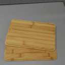 2 Pack Rectangle Replacement Lid for Pyrex - ONLY Compatible with Pyrex 7210 PC 3 Cup Food Storage Container Bowl,Bamboo Wooden Lids Freezer Dishwasher Microwave Safe (Container Not Included