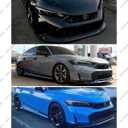 Front Lip Compatible with Honda Civic Sedan & Hatchback 2025 2026, Front Bumper Air Dam Chin Splitter Body Kit (Carbon Fiber Pattern)