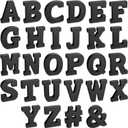 Bright Creations 54 Pieces 3D Wooden Alphabet Letters for Tabletop, Home Wall, Party Decor, DIY Crafts, A-Z (3 Inch, Black, 0.6 in Thick) - Letters for Wall Decor