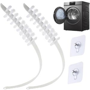 Washing Machine Set, Front-Mounted Washing Machine Cleaning Tool Accessory -2 Drum Gap Cleaning Brush for Removing Cotton lint Debris and Stains in Narrow Spaces and Gasket Rubber Seal Dryer (2 Pcs)