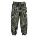 TAPOO Men's Camo Jogger Pants Military Army Combat Cargo Pants Baggy Flexcamo Camo Joggers M81 Woodland Pants Camouflage-L
