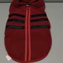 Queenmore Large Dog Sweater, Soft Fleece Vest Pullover Dog Jacket with Leash Hole, Warm Winter Dogs Clothes Cold Weather Doggy Dachshund Sweaters for Large Dogs Cats Boy or Girl (Burgundy, L)