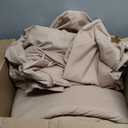 CozyLux Full Size Comforter Sets Khaki, 7 Pieces Pintuck Bed in A Bag Khaki Comforter Full Size, Pinch Pleat Bedding Sets with All Season Comforter, Sheets, Pillowcases & Shams