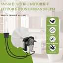 Universal Bathroom Fan Motor Replacement - SM550 Electric Vent Fan Motor Kit - Replacement for Nu-Tone Br-oan 50 CFM 120V 3000 RPM - Replace C01575 65100 EM550 EM750, Upgraded by PANDEELS