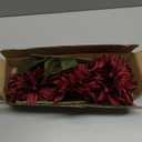 3Pcs Purplish Red Artificial Dahlia Flowers Fall Fake Flower Silk Flowers with Long Stem 28" Floral Arrangements Bouquets Autumn Faux Dahlias Flowers for DIY Wedding Party Centerpieces Home Decor