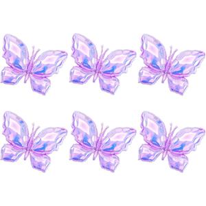 Butterfly Balloon Birthday Happy Party Balloon Wedding Anniversary Butterfly Decoration Birthday Supplies (Purple balloon)