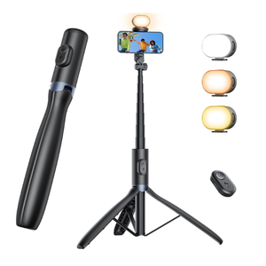 Tripod Stand with Light, NT99 67.7" Tripod with 1/4" Screw for Cell Phone＆Camera Video Recording Fliming Travel Tripod Stand Compatible with Smartphone Camera Gopro