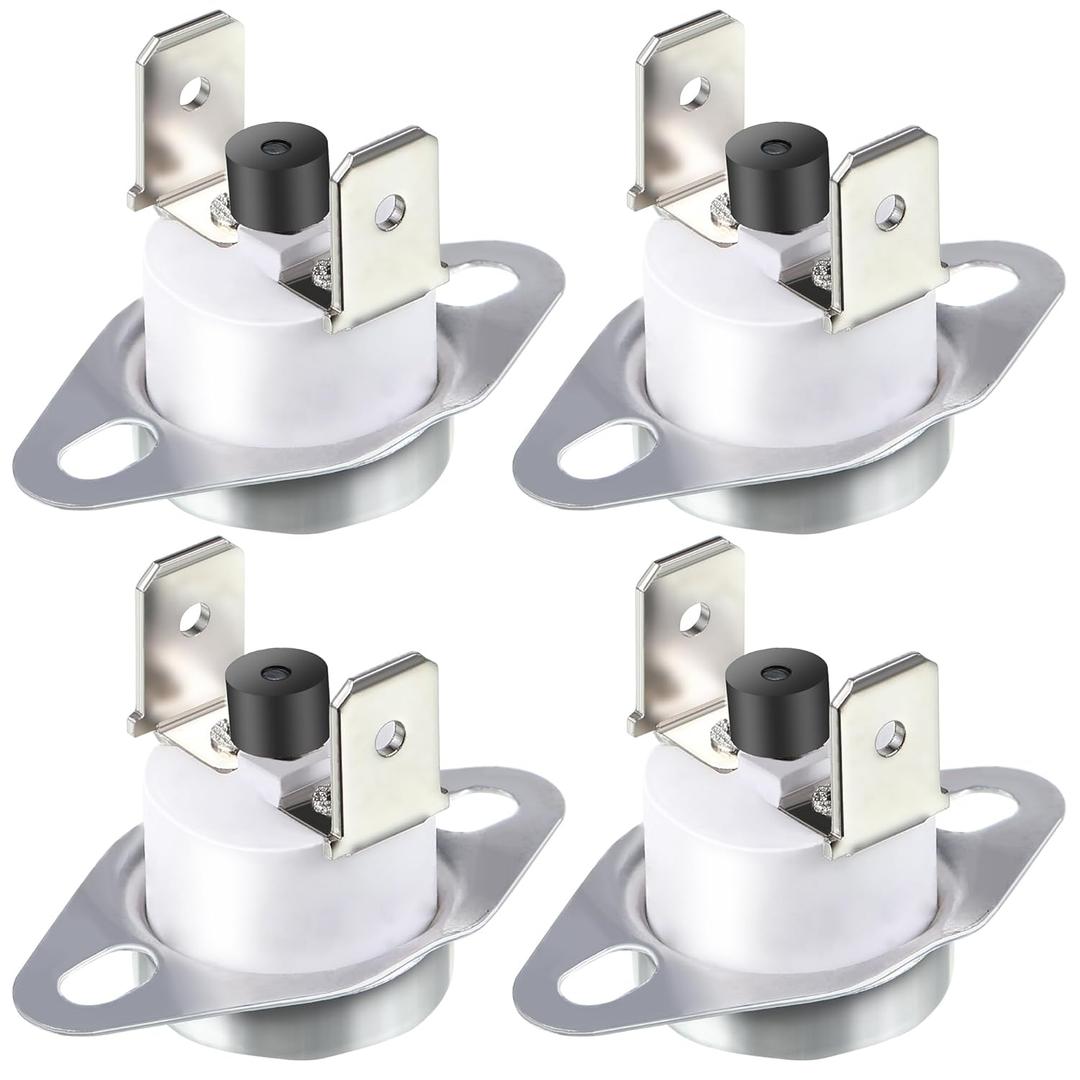 Dreyoo 4 Piece 47-22861-01 Furnace Limit Switch L350 Replacement, Roll Out Limit Switch SRL350 350F, Compatible with Rheem Furnace Automobile Motor, Transformer, General Electrical Equipment Supplies