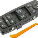 3+9 Metal Pins Check Required.Power Window Switch fits for 2012-2015 Dodge Grand Caravan,Chrysler Town &Country.13-15 Ram 1500 2500 3500 Driver Side Control switches OE:68110866AB(Green Led)