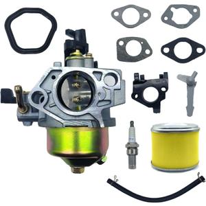 GX390 GX340 Carburetor with Air filter and Spark plug Fit for Predator 420 11hp 13hp 339 389cc 420cc Engines Pressure Washer Carb Replacement 16100-ZF6-V01, 16100-ZF6-V00