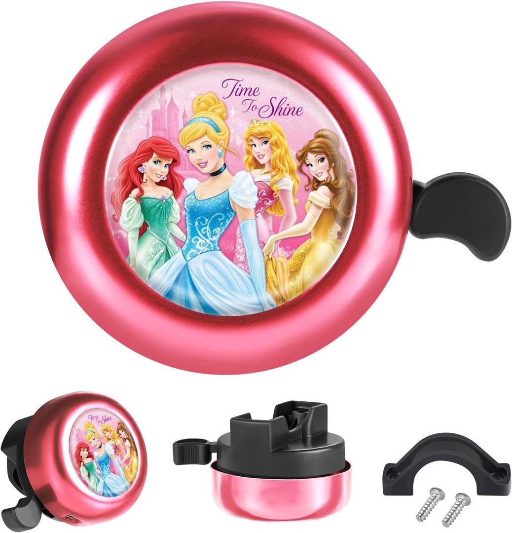 Akkya Bike Bicycle Bell Horn for Kids Adults Cute Kawaii Princess Cycling Handlebars Knee Scooter Accessories for Women Girls Electric Mountain Bike Ring Bell Biking Bicicle Accessories Loud