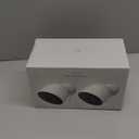 Google Nest Cam Outdoor (Wired, 2nd Gen) - 2 Pack - Security Camera with 2K Video and Gemini, Night Vision, 2-Way Audio - Works with Google Home - 2025 Model - Snow