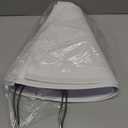 White Lamp Shades Set of 2, Empire Large Lamp Shades for Table Lamps Floor Lamps, 6" Top x 16" Bottom x 10.8" High, Natural Linen Lampshades Replacement, Spider, Harp Holders Included, Easy Assembly