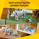LEGO Creator 3 in 1 Wild Animals: Majestic Rhino with Birds Building Toys for Kids - Safari Pretend Play Toys for Girls & Boys, Ages 9+ - Gift for Christmas - 31171
