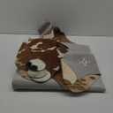 Pettop Luxury Faux Cowhide Rug 3x4 Feet - Western Cow Print Area Rugs for Living Room, Bedroom, Farmhouse - Premium Western Style Faux Fur Carpet, Non-Slip Animal Hide Throw Rugs (Caramel)