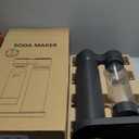 Carbonated Water Maker  Portable Manual Soda Maker for Sparkling Water & Fizzy Drinks  No Electricity, CO Cylinder Not Included  Iceless Soda Machine for Home & Kitchen