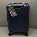 LEVEL8 Grace Carry on Luggage Airline Approved, 20 Inch Expandable Hard Sided Luggage with Spinner Wheels, Hardshell Small Rolling Suitcase for Women Men with TSA Lock, Blue