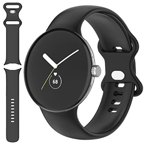 6 Pack Miimall Compatible for Google Pixel Watch 2 Band Silicone, Google Pixel Watch Band, Flexible Quick Fit Strap Breathable Lightweight Replacement Band Strap for Pixel Watch2/1(Black-Large) 6 Pack Miimall Compatible for Google Pixel Watch 2 Band Silicone, Google Pixel Watch Band, Flexible Quick Fit Strap Breathable Lightweight Replacement Band Strap for Pixel Watch2/1(Black-Large)