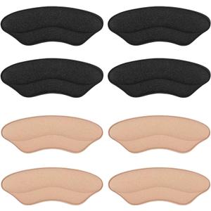 Foam Heel Pads for Shoe That are Too Big Inserts Grips, Back of Heel Cushions Protectors Liner Slip Pads,Blisters,Filler for Loose Shoe (Multicolor)